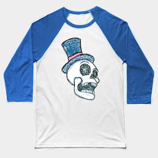 Elegant Skull Baseball T-Shirt